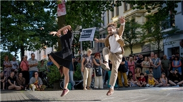Eine der beeindruckendsten Performances während der Artspace: Cecilia Bartolino und Carlos Aller mit der „Saudade de Ti“.