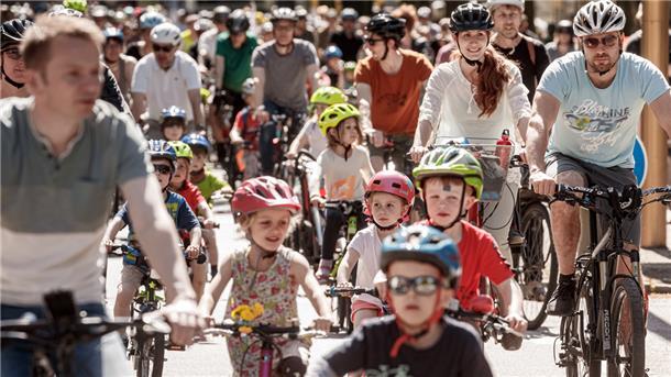 Kidical Mass in Hamburg.