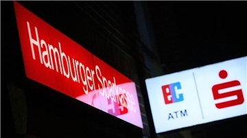 Eine Filiale der Hamburger Sparkasse.