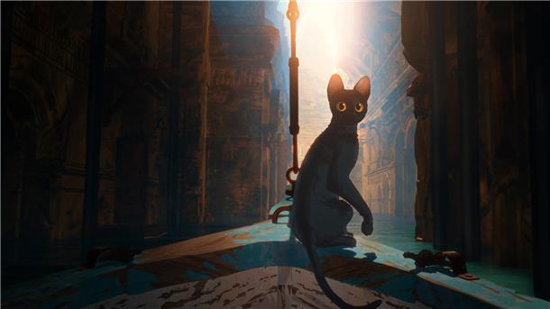 Eine schwarze Katze ist die Hauptfigur in dem Film „Flow“. In ihm geht es vor allem um Zusammenhalt.