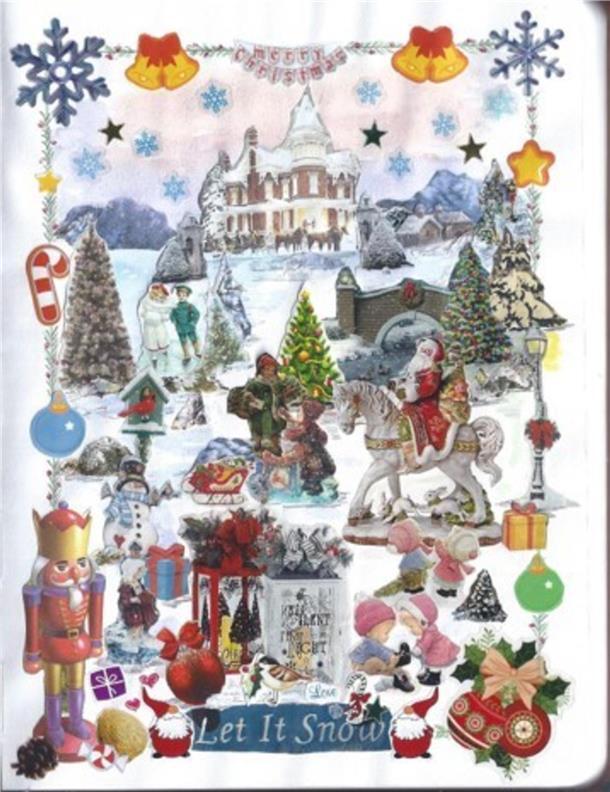„Mutter“ heißt jetzt „birthing person“ Eine Seite aus meinem Tagebuch. Die Collage stelle ich immer mit Sticker, Cut-Outs und Tusche zusammen. Herzliche Weihnachtsgrüße an alle.