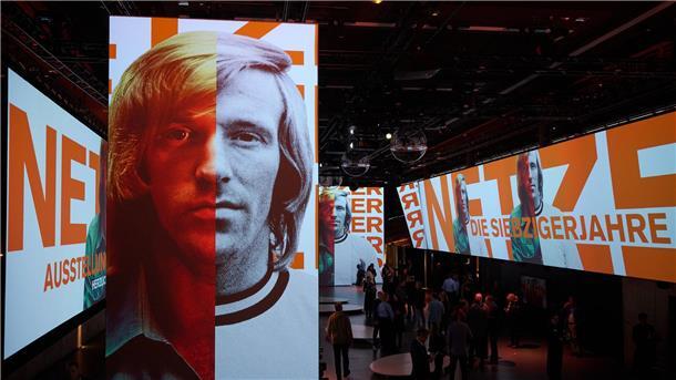 Eine Sonderstellung im Deutschen Fußballmuseum widmet sich Günter Netzer und den Siebzigerjahren.