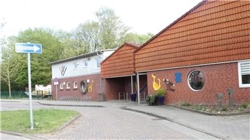 Außenansicht der Kita Frieda Mallet in Beverstedt