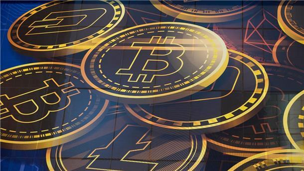 15 Jahre Bitcoin: Digitalwährungen erhalten großen Zulauf Eine Werbung für Bitcoin.