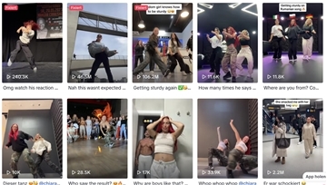 Einer meiner TikTok-Tipps für euch ist die Tänzerin La Tina Rusin. Sie hat 1,9 Millionen Follower auf der Video-Plattform.