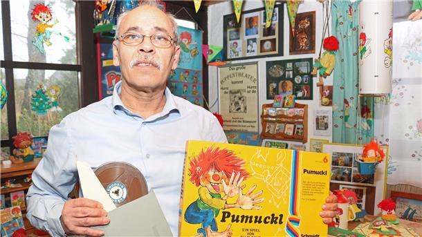 Sven Coorßen im Pumuckl-Museum
