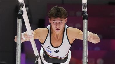 Einziger deutscher Turner in einem WM-Finale: Timo Eder.
