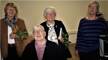 Elisabeth Baumann (von links) John Schriever, Elsa Rennert und Nicola Borger-Keweloh