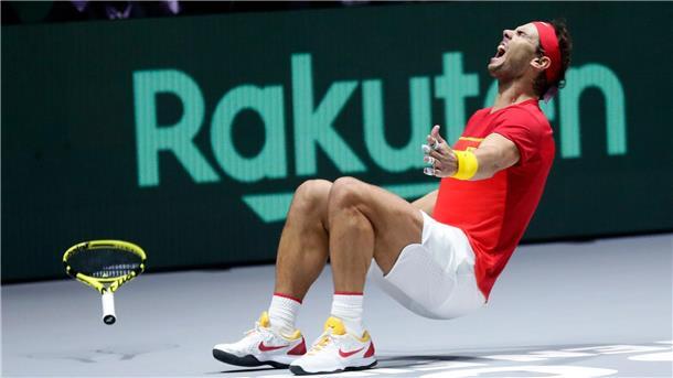 Emotional feierte Rafael Nadal den Davis-Cup-Titel 2019 - es war sein fünfter. 