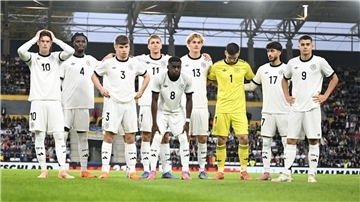 Enttäuschte Gesichter bei der deutschen U21.