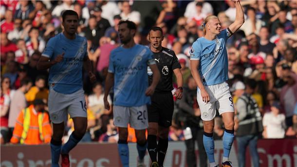 Arsenal erkämpft 1:1 gegen Man City in der Nachspielzeit Erling Haaland erzielte das Siegtor für Manchester City.