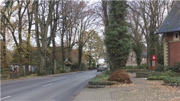Erneutes Bemühen: Dieses Stück der Hauptstraße in Wilstedt soll zur Tempo-30-Zone werden.