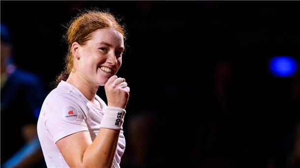 Tennis-Talent Seidel überrascht mit Achtelfinal-Einzug Erst nervös, dann immer besser: Ella Seidel ringt Tatjana Maria nieder.