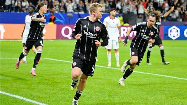 „Was für eine Nacht“: Eintracht glänzt in Europa Erzielte seine ersten Pflichtspieltore für Eintracht Frankfurt: Jonathan Burkardt.