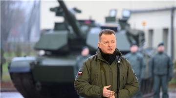„Es gehe um die Sicherheit ganz Europas“: Der polnische Verteidigungsminister Mariusz Blaszczak.