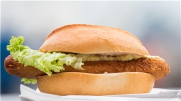 Brötchen mit Backfisch