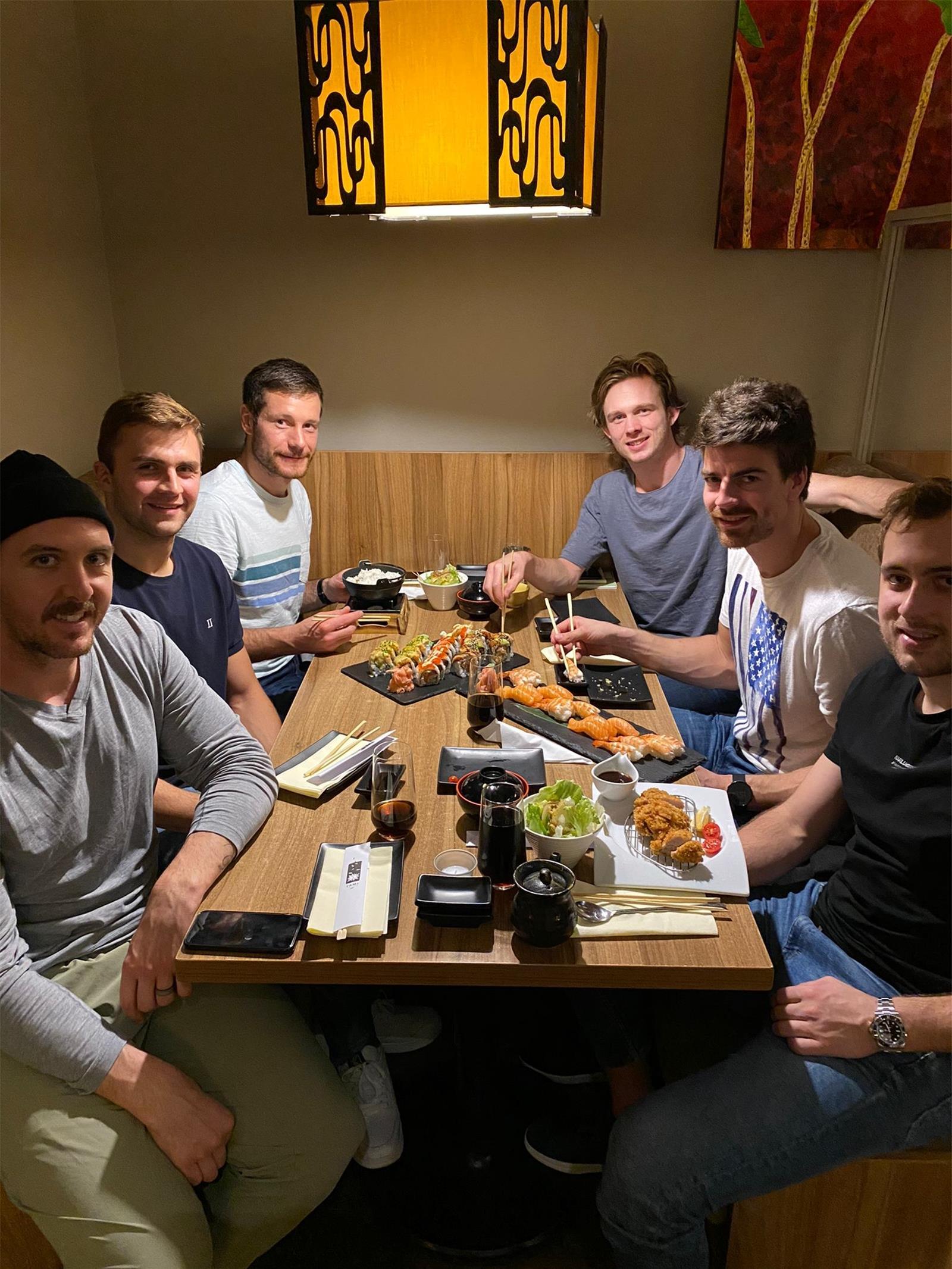 Essen muss ein! (von links) Mitch Wahl, Anders Krogsgaard, Jan Urbas, Ziga Jegli...