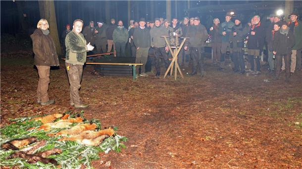 Abschluss der Raubwildwoche an der Uthleder Jagdhütte