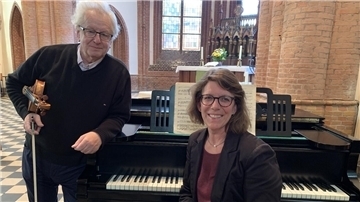 Eva Schad und Vasillij Rusnak treten am 7. Oktober gemeinsam in Blexen auf.