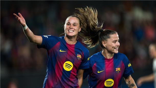 Bayern-Schock gegen Barça als Warnung für Wück Ewa Pajor (l.) und Claudia Pina - beide mit Doppelpack gegen die Bayern