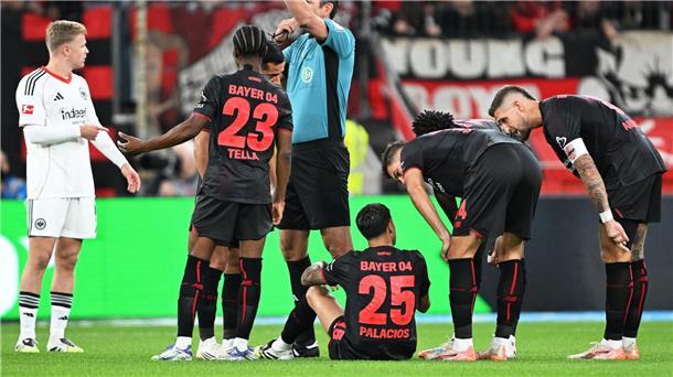 Verletzung: Weltmeister fehlt Leverkusen lange Exequiel Palacios (unten) fällt lange aus.