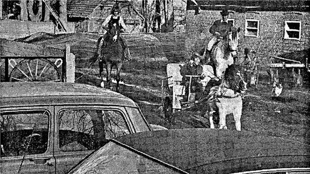 Familienausflug mit zweieinhalb PS: Manche holten am 25. November 1973 wieder das Pferd aus dem Stall.