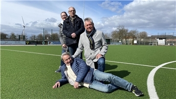 Felicitas Wellbrock (von links), Wilfried Popp, Jens Schwedhelm und Rainer Wellbrock (vorne) wollen gemeinsam den Rehasport der TSV Wulsdorf nach vorne bringen.