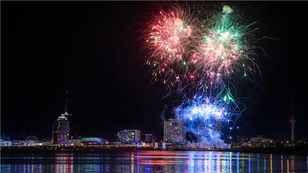 Feuerwerk zum Höhepunkt der Festwoche.
