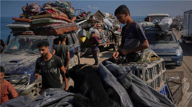 Bilder des Tages Flucht aus dem Norden Gazas nach Ankündigung neuer Israel-Offensive
