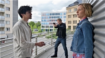 Försterin Saskia Bergelt und Kommissar Robert Winkler sind in der neuen Folge in Chemnitz.