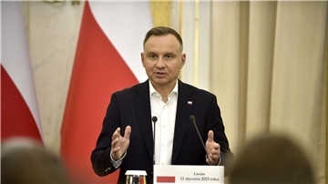 Fordert, dass Kampfpanzer zeitnah an die Ukraine überstellt werden: Andrzej Duda.