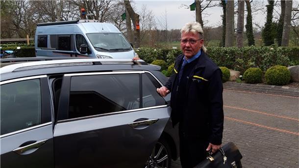 Frank Seebeck auf dem Weg zur Arbeit - das ist jetzt vorbei. Es geht in den Ruhestand.