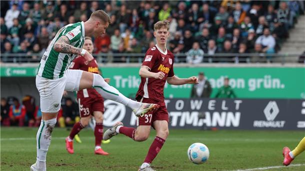 Regensburg verliert das Keller-Duell in Münster Fridjonsson erzielt das 1:0 für Münster.