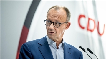 Friedrich Merz, CDU Bundesvorsitzender und Fraktionsvorsitzender der CDU/CSU-Fraktion im Bundestag.