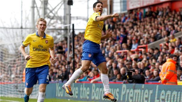 Früher schon Teamkollegen beim FC Arsenal: Per Mertesacker und Mikel Arteta (r).