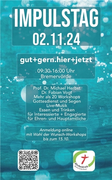 Für den Impulstag des Kirchenkreises, der am 2. November stattfindet, kann man sich jetzt anmelden.