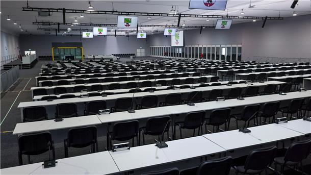 Prozess gegen Todesfahrer von Magdeburg beginnt Für den Prozess wurde ein Interims-Gerichtsgebäude errichtet. (Archivbild)