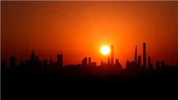 Für die US-Metropole New York sind diese Woche Temperaturen von bis zu 34 Grad vorausgesagt.