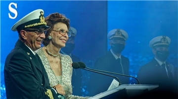 Für Schauspielerin Sophia Loren war es bereits die 16. Schiffstaufe.