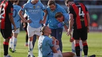 Für Torschütze Haaland war das Spiel früher als geplant beendet.