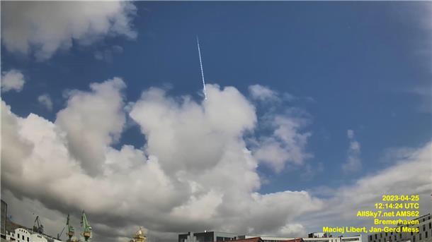 Für wenige Sekunden war in Bremerhaven eine Feuerkugel am Himmel zu sehen.