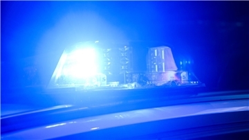 Das Blaulicht eines Polizeiwagens.