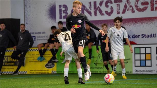 Gegen die U14-Talente von RB Leipzig konnte der JFV Bremerhaven am ersten Turniertag im Sporthotel Dorum einen 3:0-Sieg feiern.
