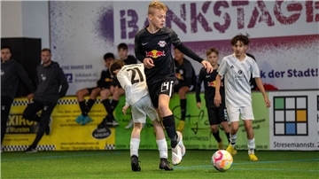 Gegen die U14-Talente von RB Leipzig konnte der JFV Bremerhaven am ersten Turniertag im Sporthotel Dorum einen 3:0-Sieg feiern.