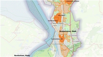 Gesamtübersicht GFNW-Glasfaserausbau in Bremerhaven