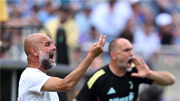 Gewohnt energisch und impulsiv am Spielfeldrand: Pep Guardiola.