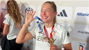 Gina Lückenkemper ist im „Pin-Game“ vorn dabei