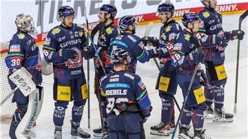 Gingen wieder als Sieger vom Eis: Die Eisbären Berlin.