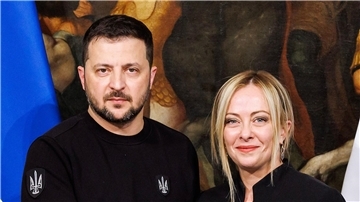 Giorgia Meloni nennt Selenskyj „meinen Freund“.