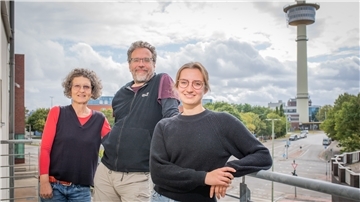 Ausstatterin Monika Frenz, Regisseur Kay Neumann und Dramaturgin Elisabeth Kerschbaume